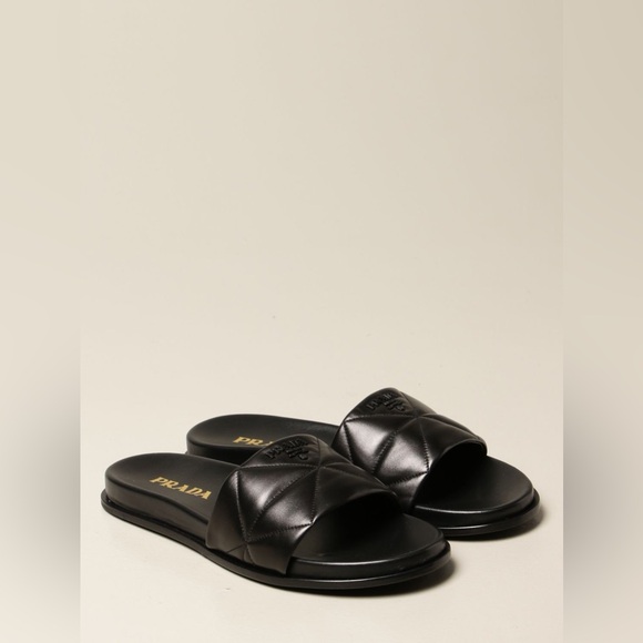 Prada slipper sandals in quilted leather size 40 - Picture 1 of 11